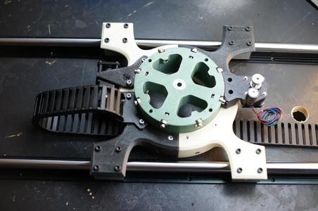 Linear slider attachment for BCN3D MOVEO robot arm   