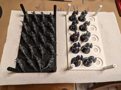 Warhammer trays (3x5 infernus marines, 4x5 termagaunts)