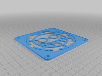 120mm Fan Grill - Hearts Pirates Jolly Roger - One Piece