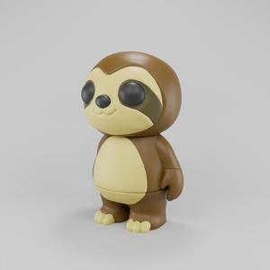 Flexy Sloth Figurine + Keychain 