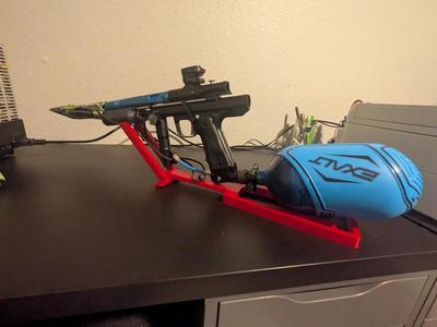 Folding paintball marker stand   