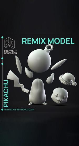 Pikachu - Xmas Remixable - Fan Art