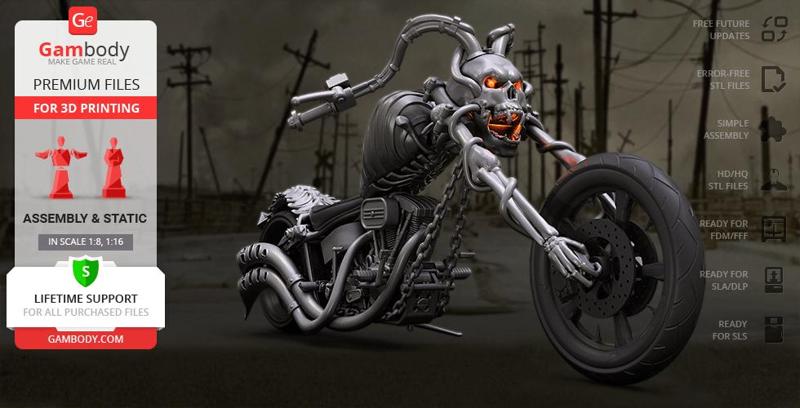 Devil Chopper 3D Printing Model | Assembly