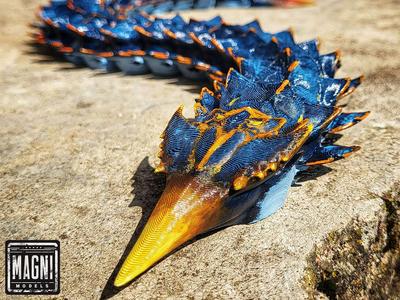 Articulated Ice Worm Leviathan - Subnautica