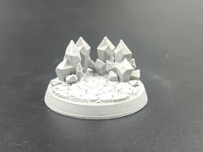DnD Miniature Model Bases 32 mm RPG - Crystal Base