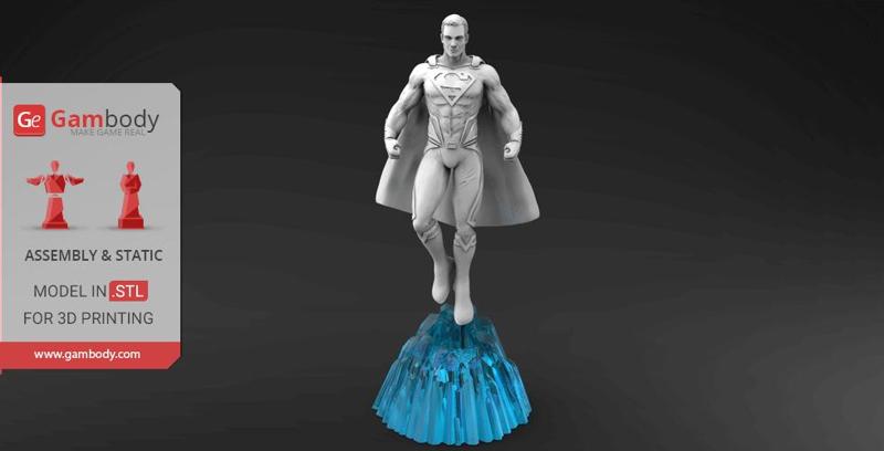 Superman 3D Printing Miniature | Assembly