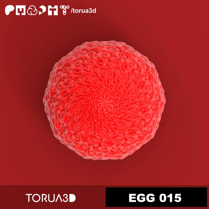 Dragon egg 015 - Print in place - No supports - STL 