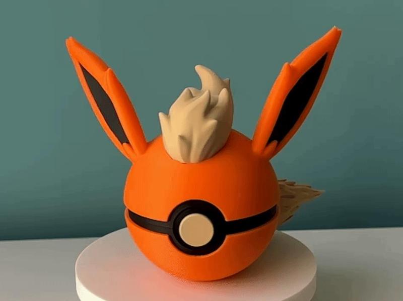Flareon Ball - Pokemon - Pokeball Functional