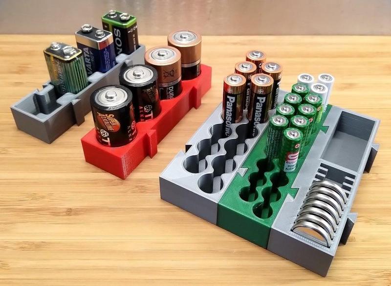 Battery Organizer Puzzle - Expandable