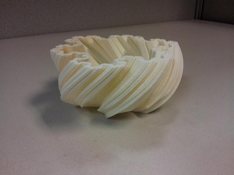 Parameterized Twisting Kochflake Vases