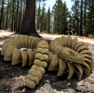 ARTICULATED RATTLE SNAKE!!! PRINT IN PLACE!