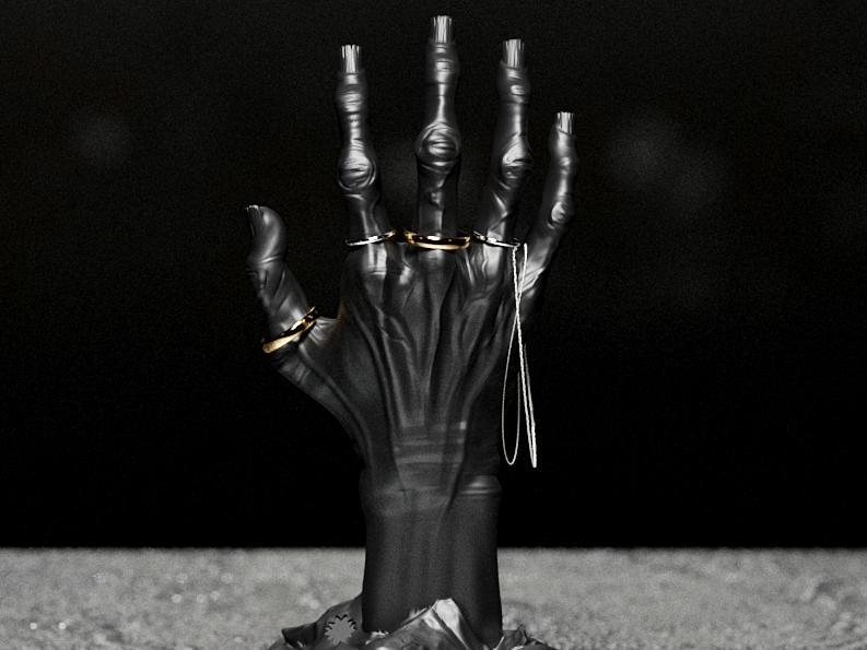 Skeletal Hand Ring Holder - Brutal & Gothic Decor