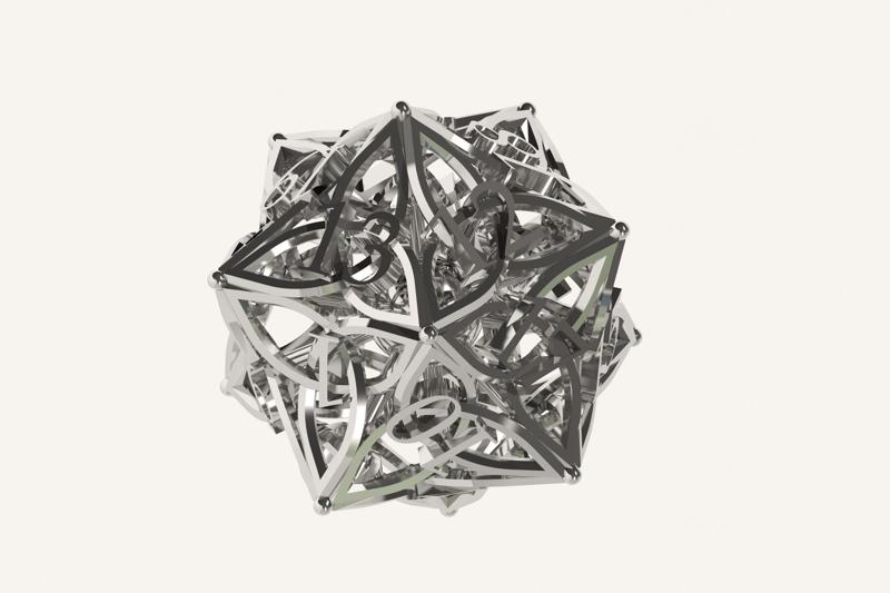 Dice Celtic Style 3D print model - Lightweight Interior  Removed