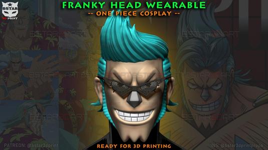 The Franky Head Wearable - One Piece Anime Cosplay