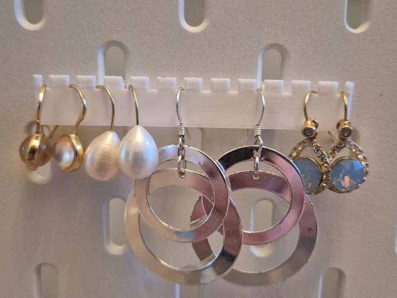 IKEA Skadis earring holder in 6 sizes
