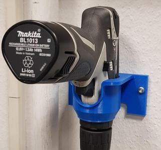 Holder for cordless screwdriver