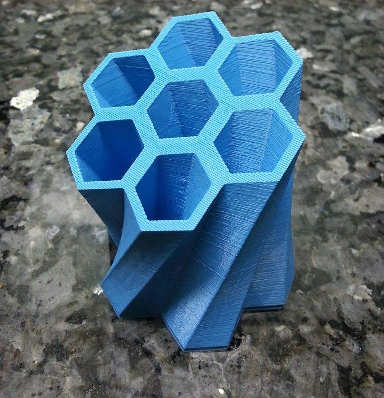 Stationery Holder - Skewed Honey Comb Design