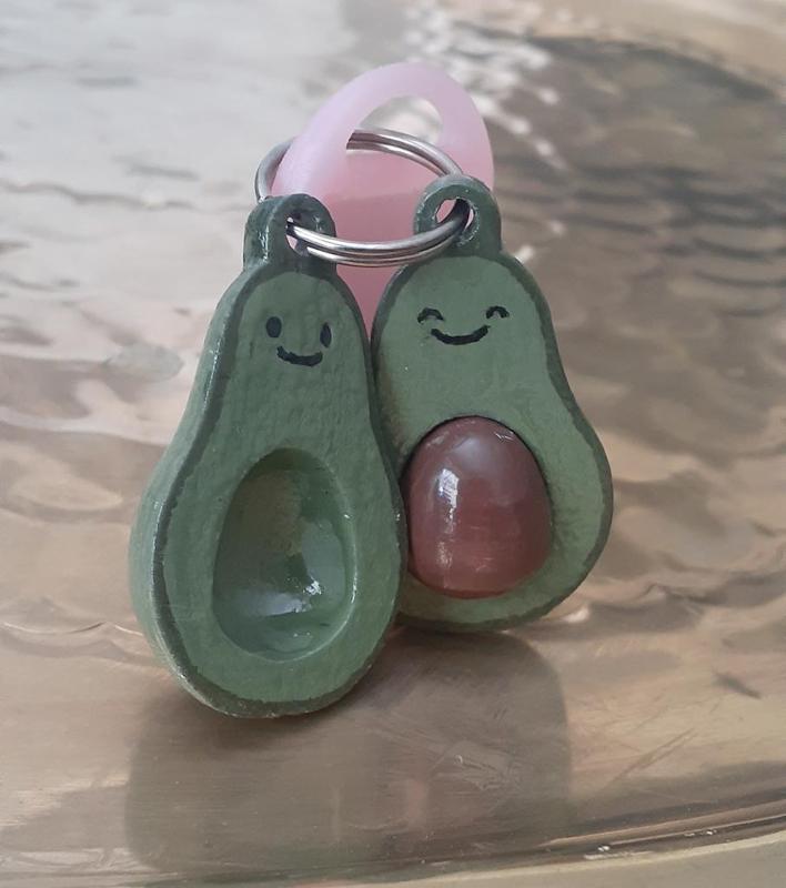 Cute Avocado Key chain