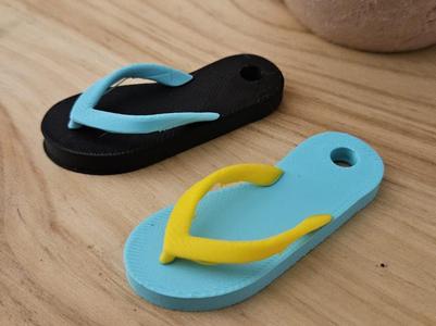 Mini Beach Sandal Keychains (NO AMS)