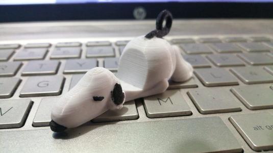 Snoopy keychain cellphone holder