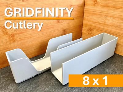 8x1 Gridfinity Besteck Organizer