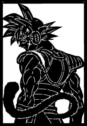 Bardock stencil