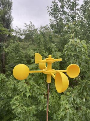 Smooth Anemometer Wind Spinner with Printed Bearings