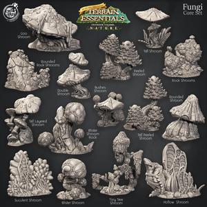 Fungi Terrain Set (Pre-Supported) - Terrain