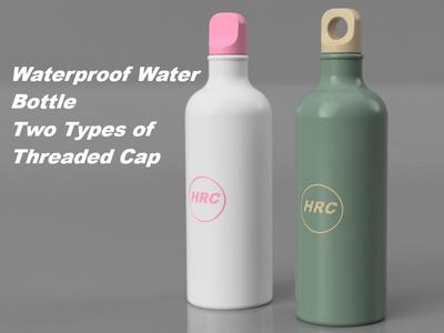 Waterproof Water Bottle Two Types of Threaded Cap