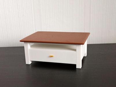 Miniature Coffee Table for dollhouse, scale 1:12