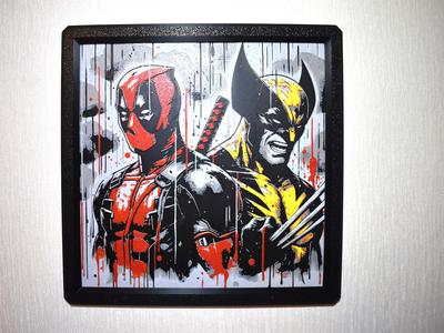 Deadpool and Wolverine Hueforge