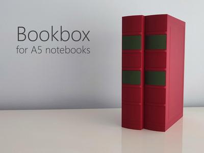 Bookbox for A5 notebooks storage