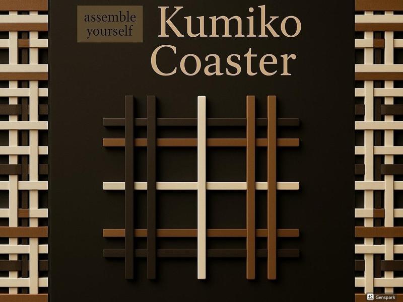 Assembled Kumiko Coaster - Home Decor