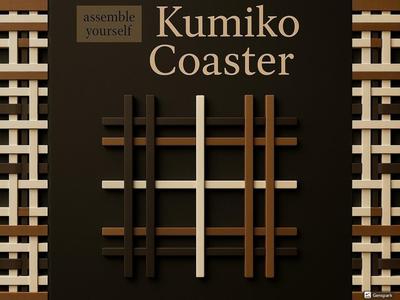 Assembled Kumiko Coaster - Home Decor