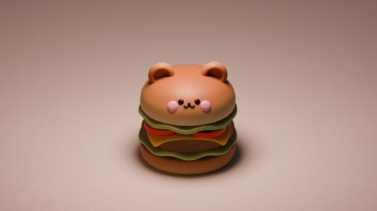 Cute burger