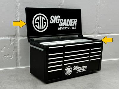 Lid for Sig Sauer inspired gun Desk toolbox pen