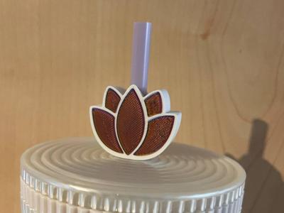 Cute Lotus Straw Topper