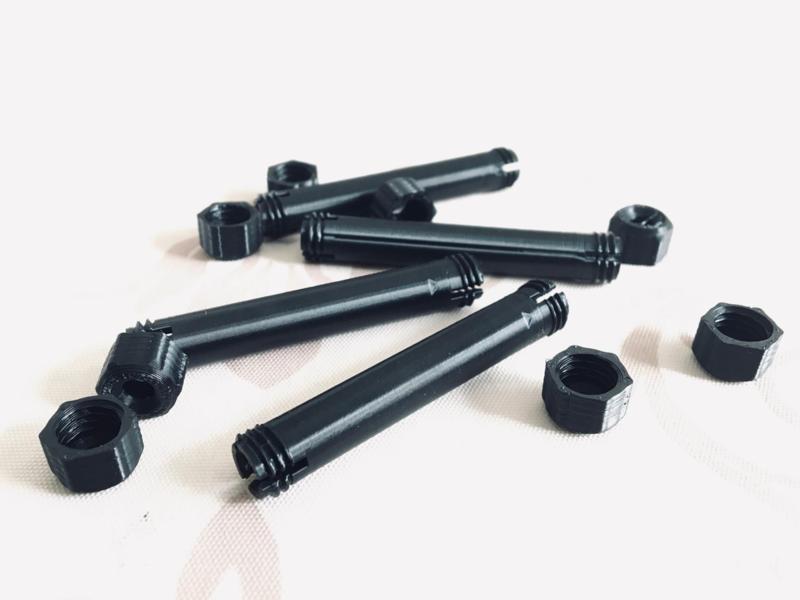 PTFE Connectors with bolts FULLY 3d printed
