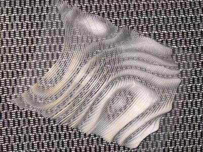 Wave 3D Printed Parametric Fabric
