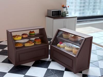 Miniature Shop Display Shelves Dollhouse Furniture