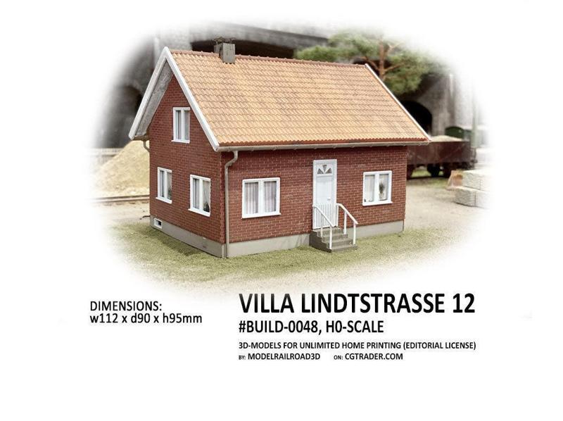 BUILD-0048 Villa Lindtstrasse H0-scale