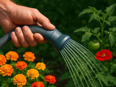 Hose attachment for garden