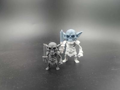 Miniature Wargaming - Skeleton Goblin DnD - TTRPG