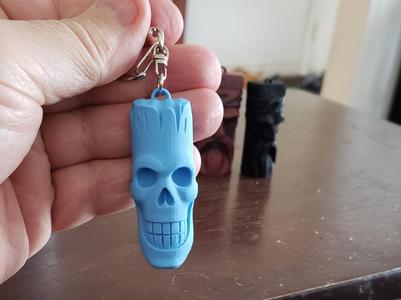 Skull carve Keychain