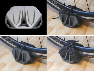 BIKE RACK WHEEL MOUNT