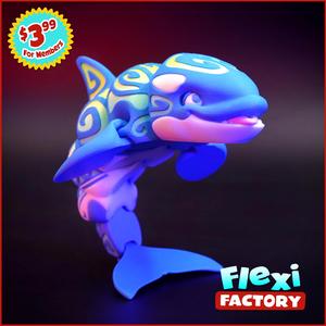 Exclusive: Flexi Factory Tattooed Orca