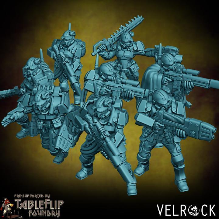 Female Tempest Guardsmen Elite (PRESUPPORTED)