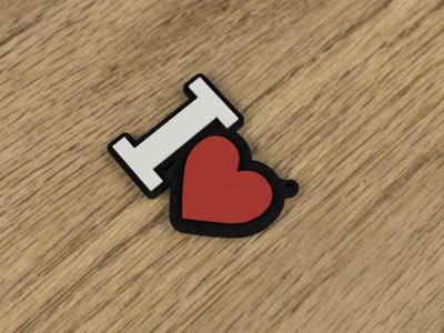 I Love keychain