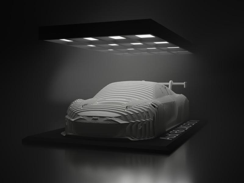 Audi R8 LMS EVO II Layered Sculpture