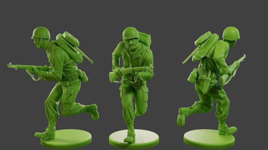 American soldier ww2 run A1